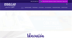 Desktop Screenshot of indecap.edu.co