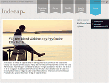 Tablet Screenshot of indecap.se